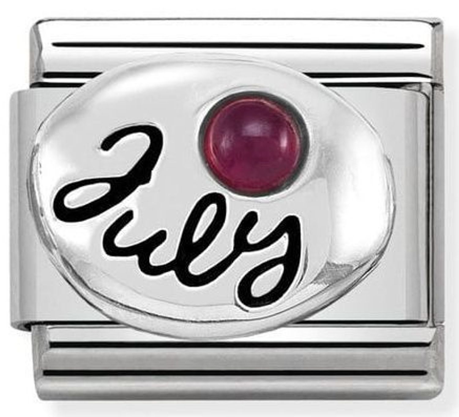 Nomination Link 925 zawieszka srebro 'Kamień urodzinowy lipiec rubin' 330505 07 biżuteria nomnation nomination zawieszki nomination baza.jpg